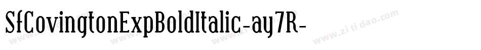 SfCovingtonExpBoldItalic-ay7R字体转换