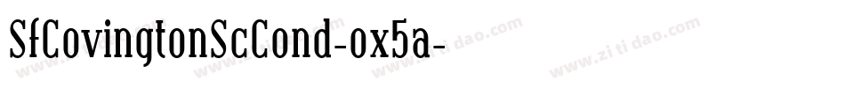 SfCovingtonScCond-ox5a字体转换 SfCovingtonScCond-ox5a字体转换