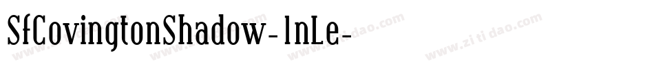 SfCovingtonShadow-1nLe字体转换 SfCovingtonShadow-1nLe字体转换