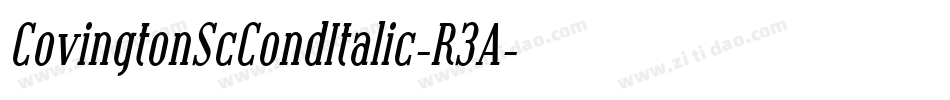 CovingtonScCondItalic-R3A字体转换