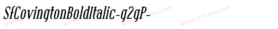 SfCovingtonBoldItalic-g2gP字体转换