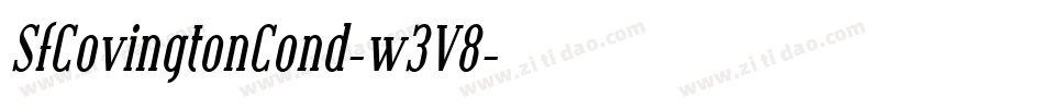 SfCovingtonCond-w3V8字体转换 SfCovingtonCond-w3V8字体转换