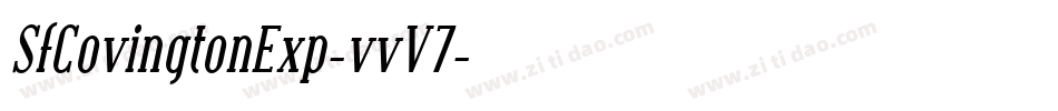 SfCovingtonExp-vvV7字体转换 SfCovingtonExp-vvV7字体转换