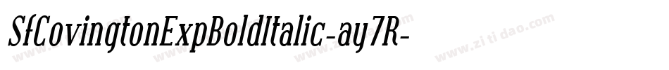 SfCovingtonExpBoldItalic-ay7R字体转换