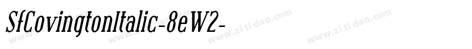 SfCovingtonItalic-8eW2字体转换