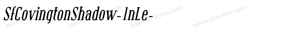 SfCovingtonShadow-1nLe字体转换 SfCovingtonShadow-1nLe字体转换