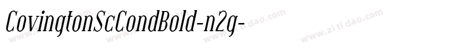 CovingtonScCondBold-n2g字体转换