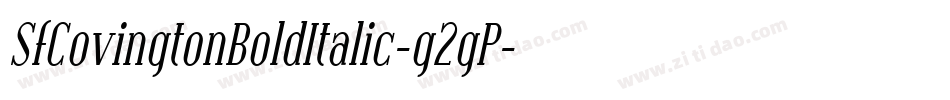 SfCovingtonBoldItalic-g2gP字体转换