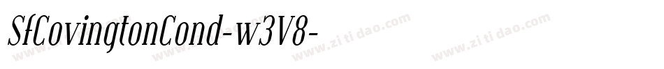 SfCovingtonCond-w3V8字体转换 SfCovingtonCond-w3V8字体转换
