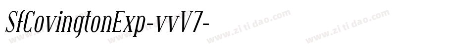 SfCovingtonExp-vvV7字体转换 SfCovingtonExp-vvV7字体转换