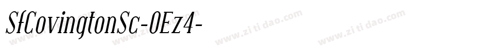SfCovingtonSc-OEz4字体转换 SfCovingtonSc-OEz4字体转换