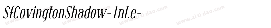 SfCovingtonShadow-1nLe字体转换 SfCovingtonShadow-1nLe字体转换