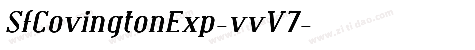 SfCovingtonExp-vvV7字体转换 SfCovingtonExp-vvV7字体转换