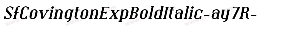 SfCovingtonExpBoldItalic-ay7R字体转换