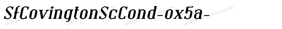 SfCovingtonScCond-ox5a字体转换 SfCovingtonScCond-ox5a字体转换