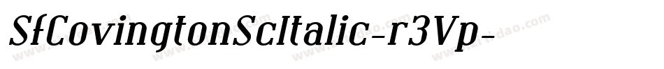 SfCovingtonScItalic-r3Vp字体转换 SfCovingtonScItalic-r3Vp字体转换