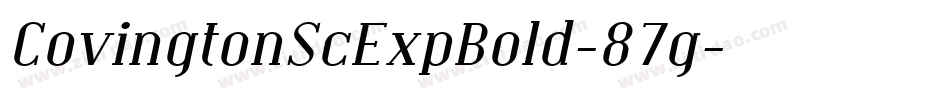CovingtonScExpBold-87g字体转换