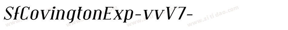 SfCovingtonExp-vvV7字体转换 SfCovingtonExp-vvV7字体转换