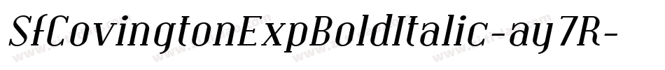 SfCovingtonExpBoldItalic-ay7R字体转换