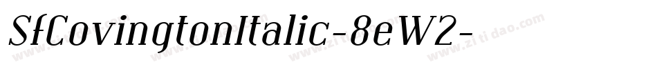 SfCovingtonItalic-8eW2字体转换