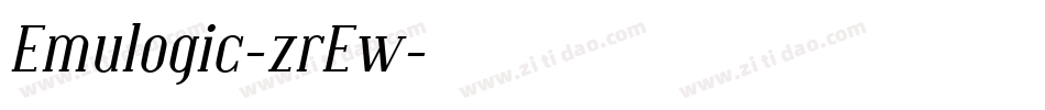 Emulogic-zrEw字体转换