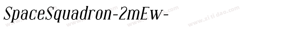 SpaceSquadron-2mEw字体转换