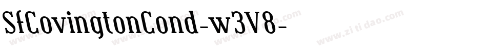 SfCovingtonCond-w3V8字体转换 SfCovingtonCond-w3V8字体转换