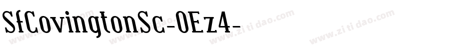 SfCovingtonSc-OEz4字体转换 SfCovingtonSc-OEz4字体转换