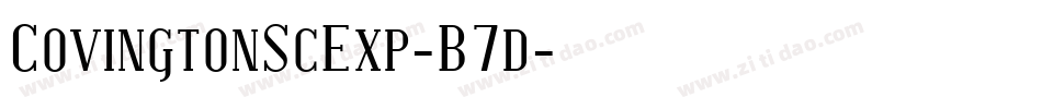 CovingtonScExp-B7d字体转换