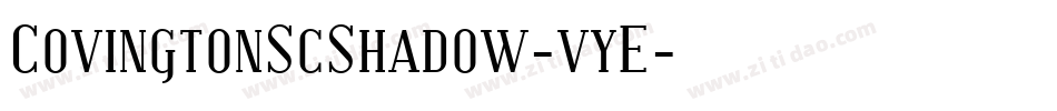 CovingtonScShadow-vyE字体转换