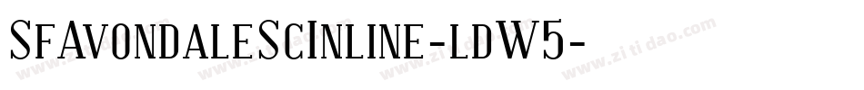 SfAvondaleScInline-ldW5字体转换