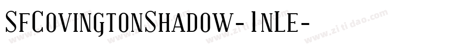 SfCovingtonShadow-1nLe字体转换 SfCovingtonShadow-1nLe字体转换