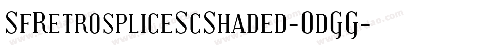 SfRetrospliceScShaded-0dGG字体转换