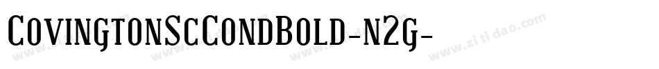 CovingtonScCondBold-n2g字体转换
