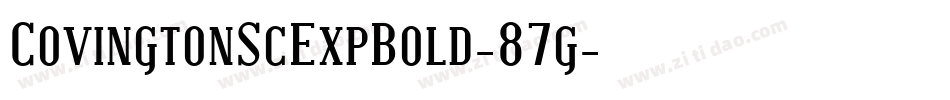 CovingtonScExpBold-87g字体转换