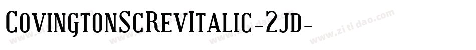 CovingtonScRevItalic-2jd字体转换