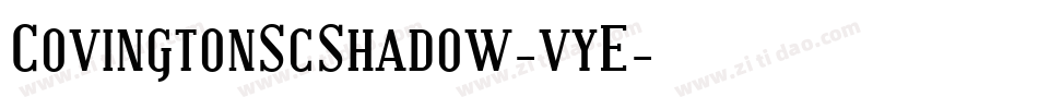 CovingtonScShadow-vyE字体转换