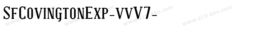 SfCovingtonExp-vvV7字体转换 SfCovingtonExp-vvV7字体转换