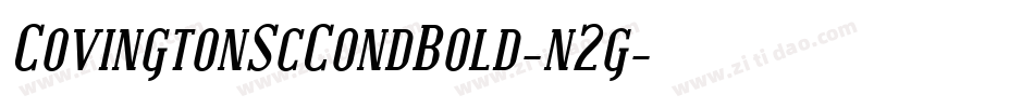 CovingtonScCondBold-n2g字体转换