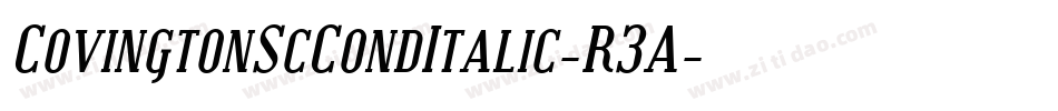 CovingtonScCondItalic-R3A字体转换