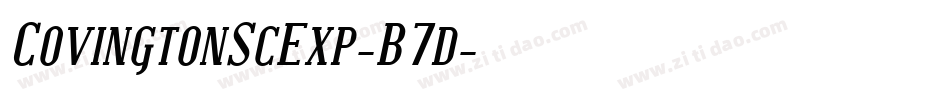 CovingtonScExp-B7d字体转换