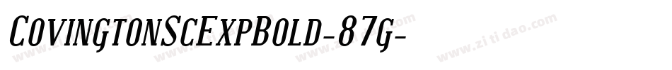 CovingtonScExpBold-87g字体转换