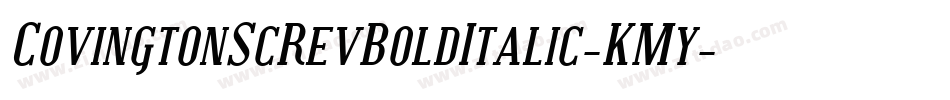 CovingtonScRevBoldItalic-KMy字体转换
