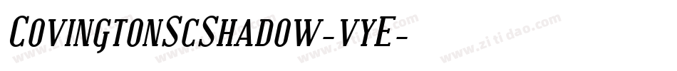CovingtonScShadow-vyE字体转换