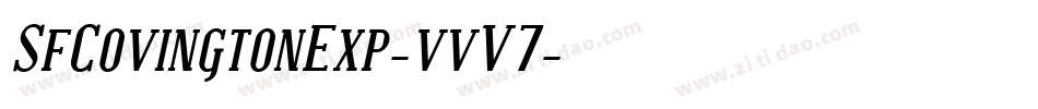 SfCovingtonExp-vvV7字体转换 SfCovingtonExp-vvV7字体转换