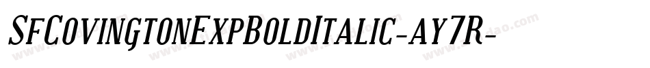 SfCovingtonExpBoldItalic-ay7R字体转换