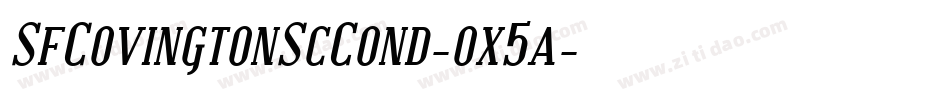SfCovingtonScCond-ox5a字体转换 SfCovingtonScCond-ox5a字体转换