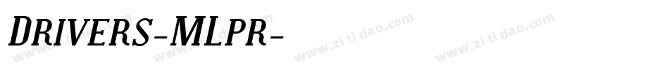 Drivers-MLpr字体转换