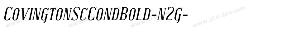 CovingtonScCondBold-n2g字体转换