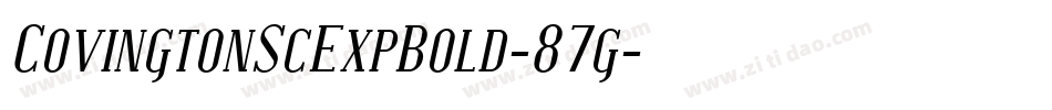 CovingtonScExpBold-87g字体转换